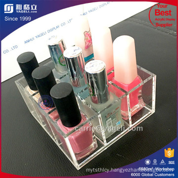 Factory High-End Acrylic Nail Polish Stand with 9 Bottles